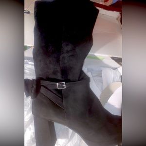 Torrid 4B black high knee boot with bow